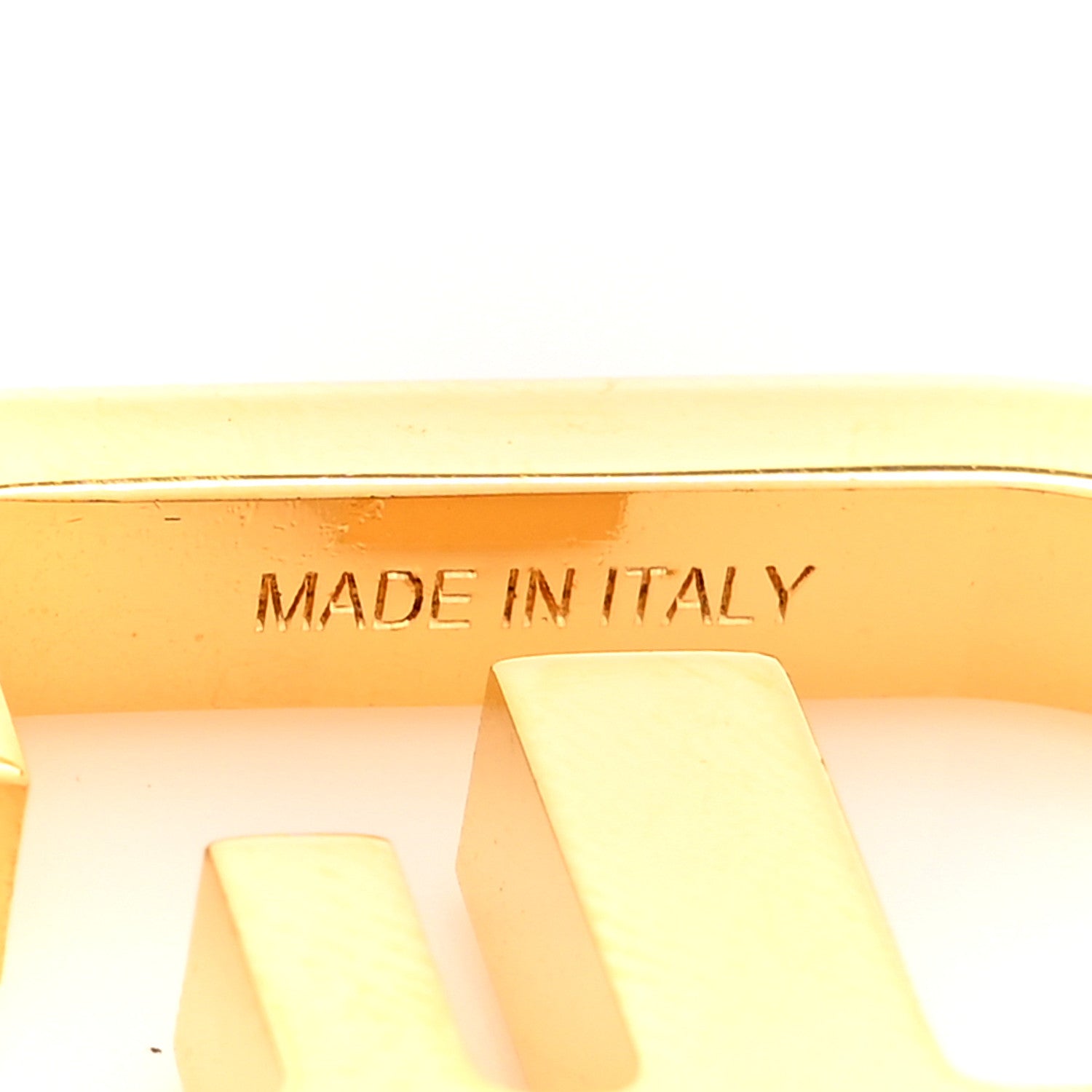 Fendi Metal O'Lock Strap You Gold 3 of 4