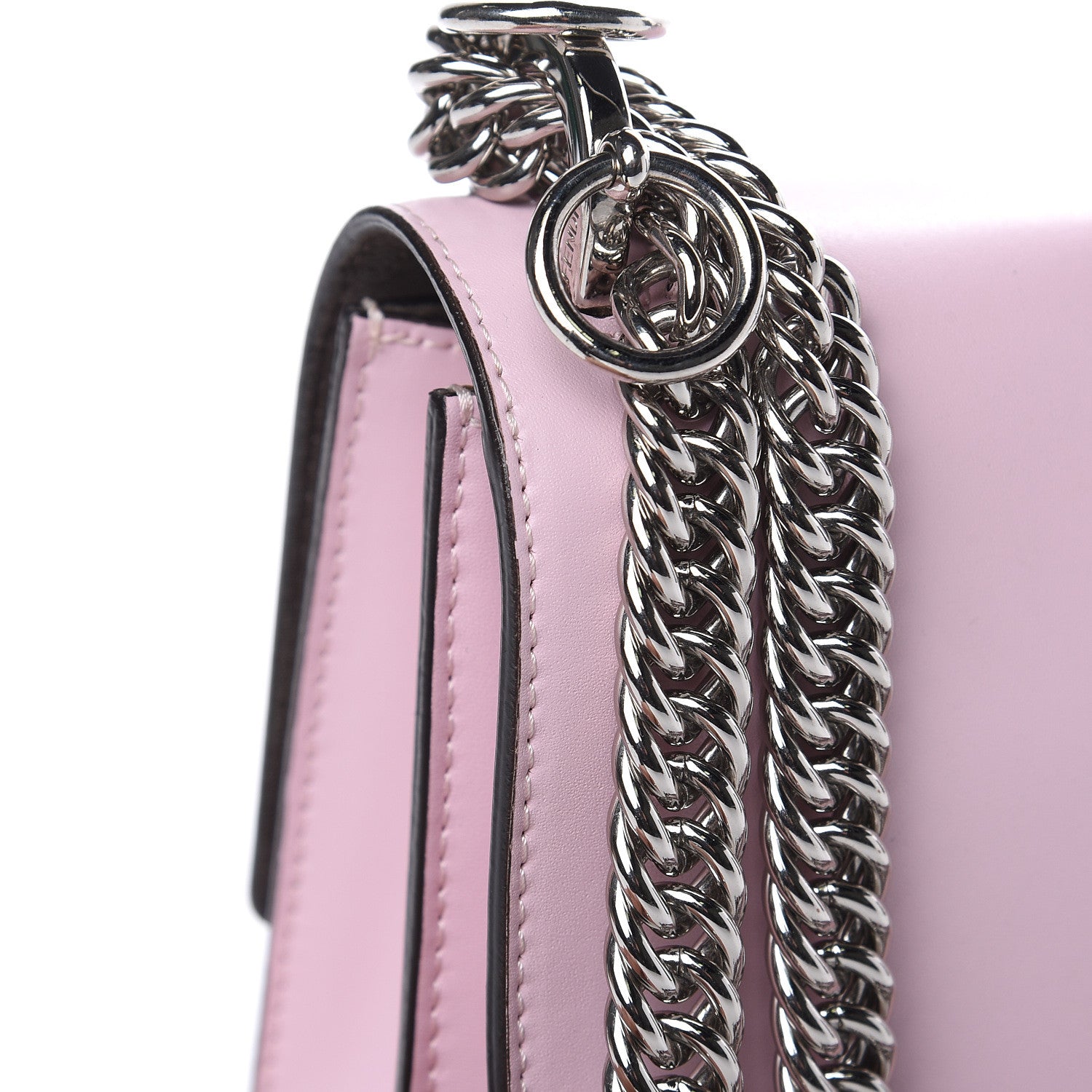 Fendi Vitello Liberty Fun Fair Metal Studded Small Kan I Shoulder Bag Peonia Multicolor 13 of 14