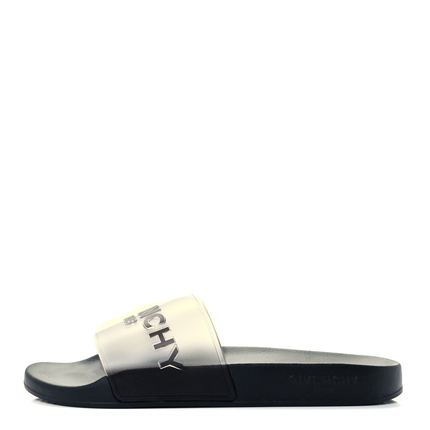 Givenchy Rubber Logo Pool Slide Sandals 41 White Black 1 of 11
