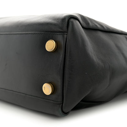 Saint Laurent Calfskin Suede North South Reversible Shopping Tote Black 12 of 16