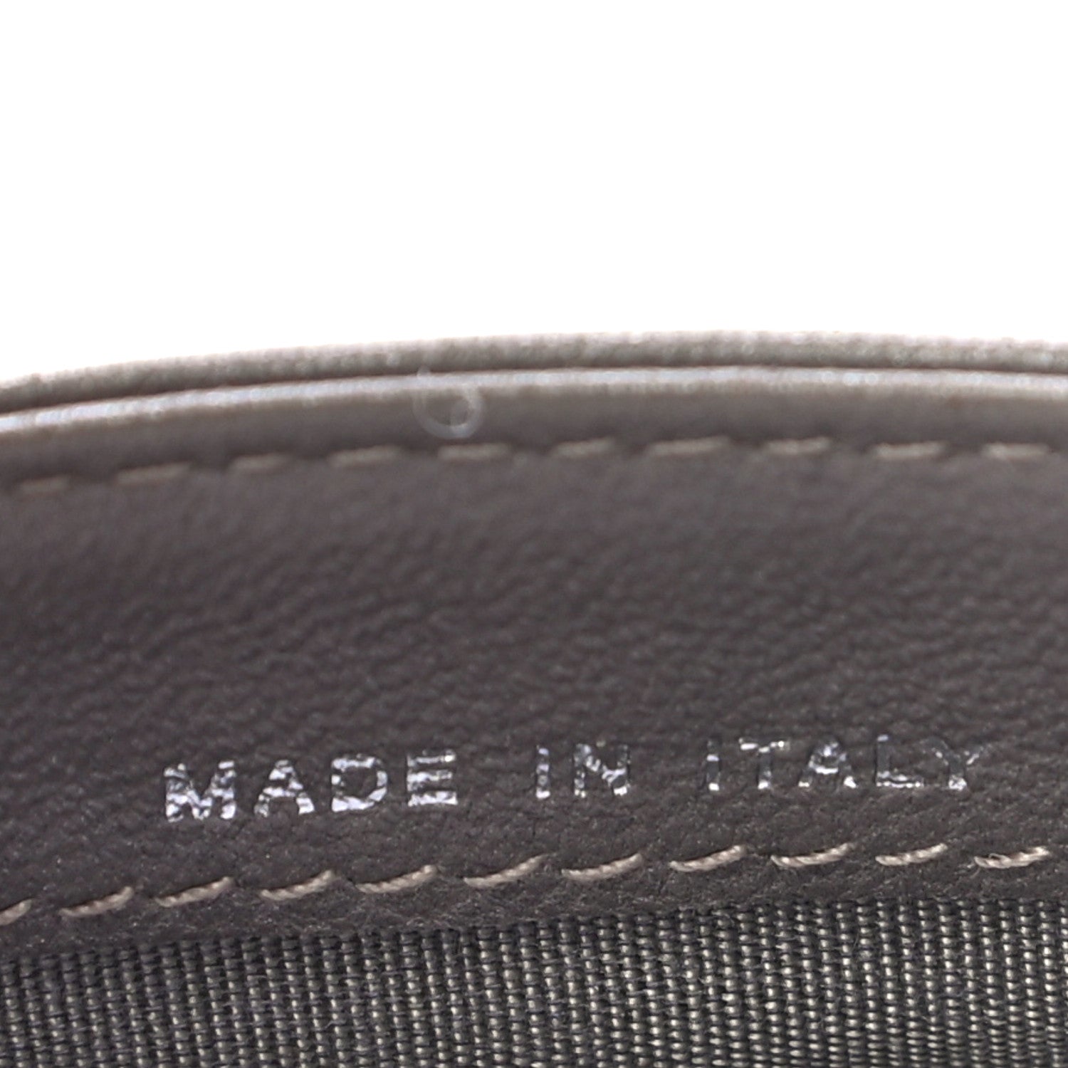Chanel Calfskin Resin Stitched Card Holder Grey 7 of 11