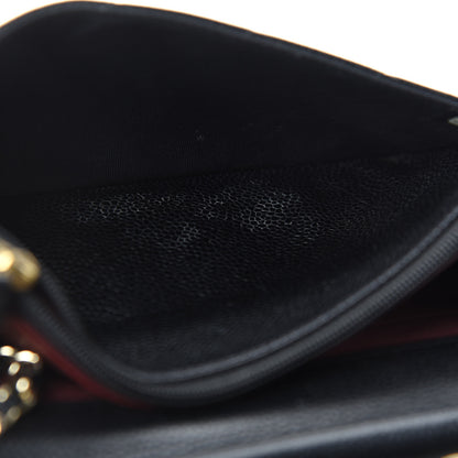 Chanel Caviar Quilted Wallet On Chain WOC Black 9 of 14