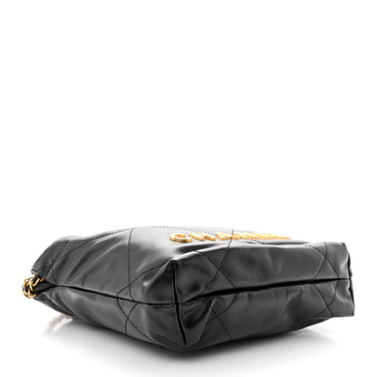 Chanel Shiny Calfskin Quilted Mini Chanel 22 Black 4 of 11