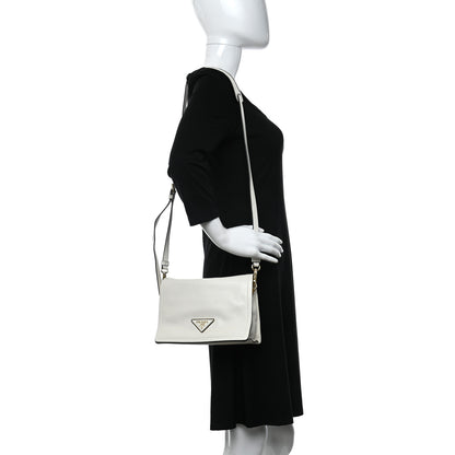 Prada Vitello Daino Crossbody Flap White 2 of 8