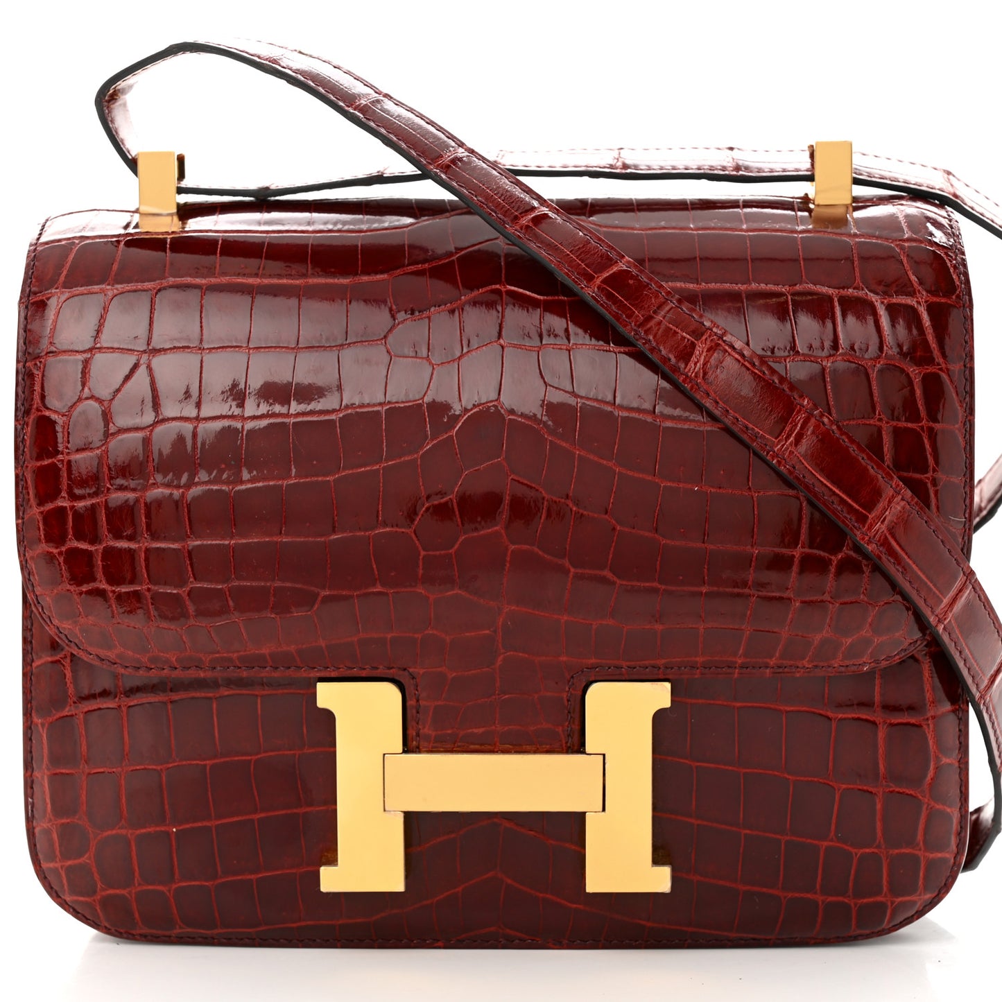 Shiny Niloticus Crocodile Constance 24 Rouge H