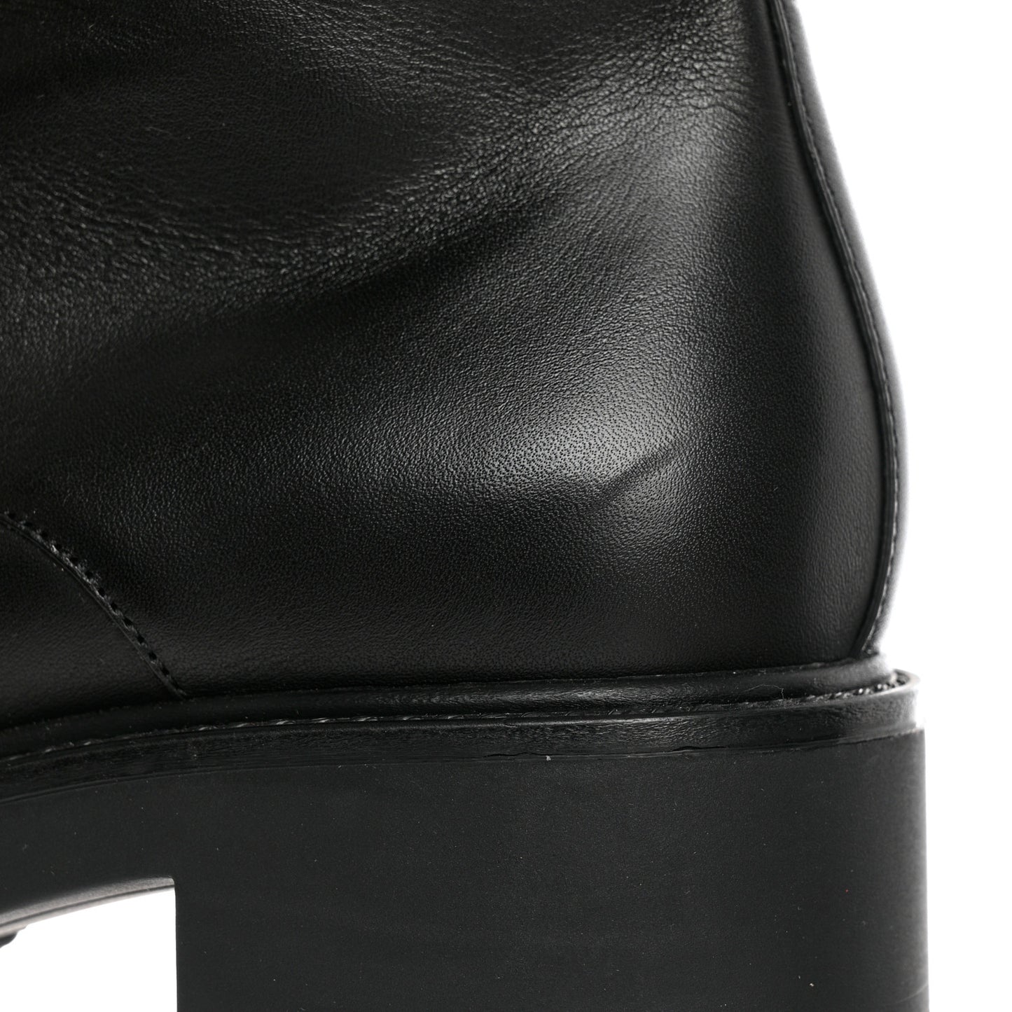 Flores Calfskin Nappa Matelasse GG 40mm Ankle Boots 37.5 Black