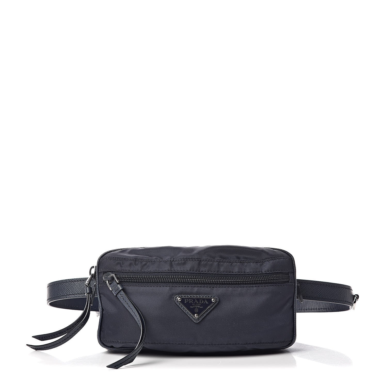 Prada Tessuto Nylon Saffiano Belt Bag Blue 1 of 9