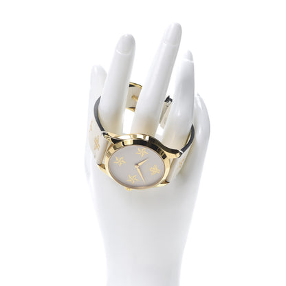 Gucci Stainless Steel Calfskin 38mm G-Timeless Bee Star Quartz Watch White 2 of 6