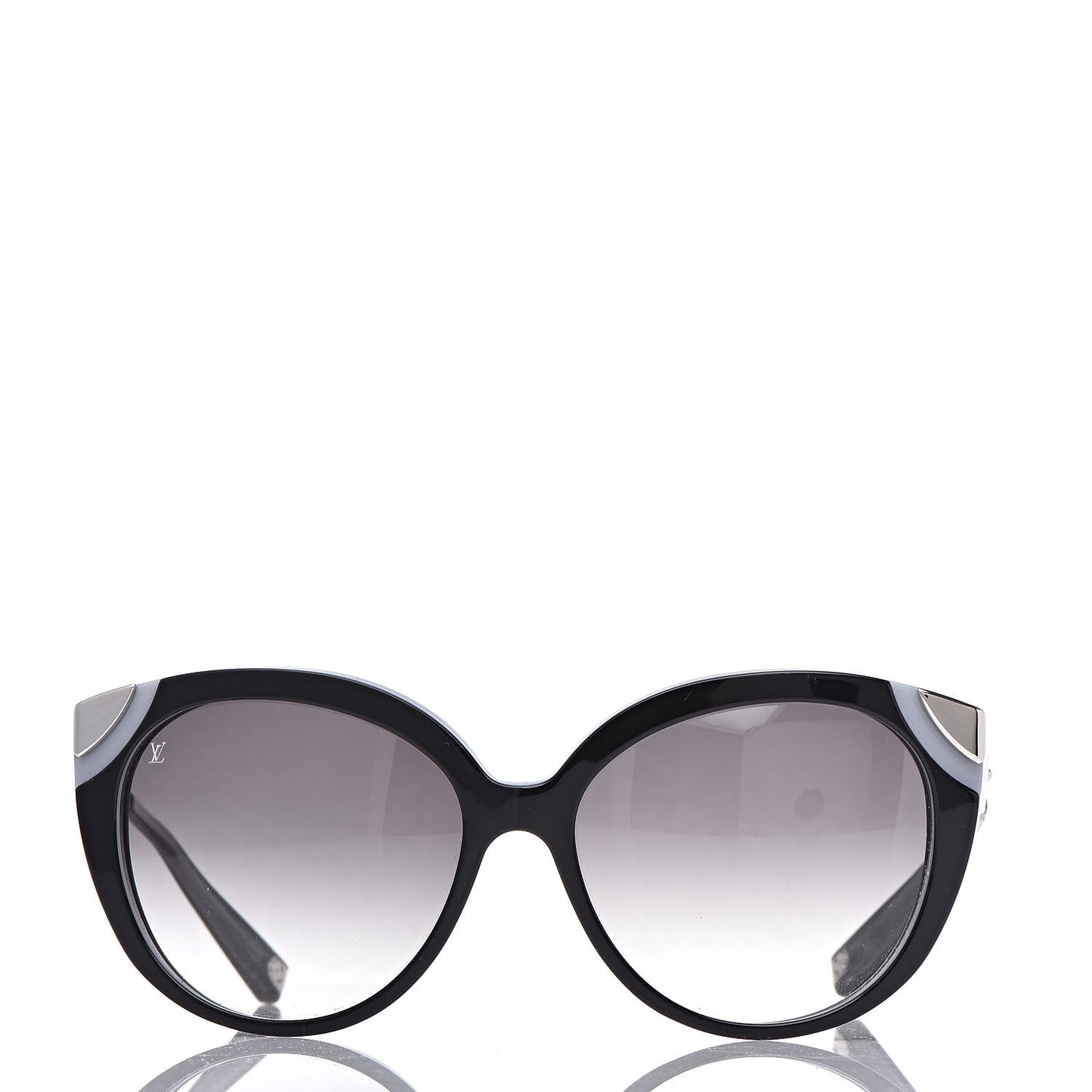 Amber Cat Eye Sunglasses Z0778W Black