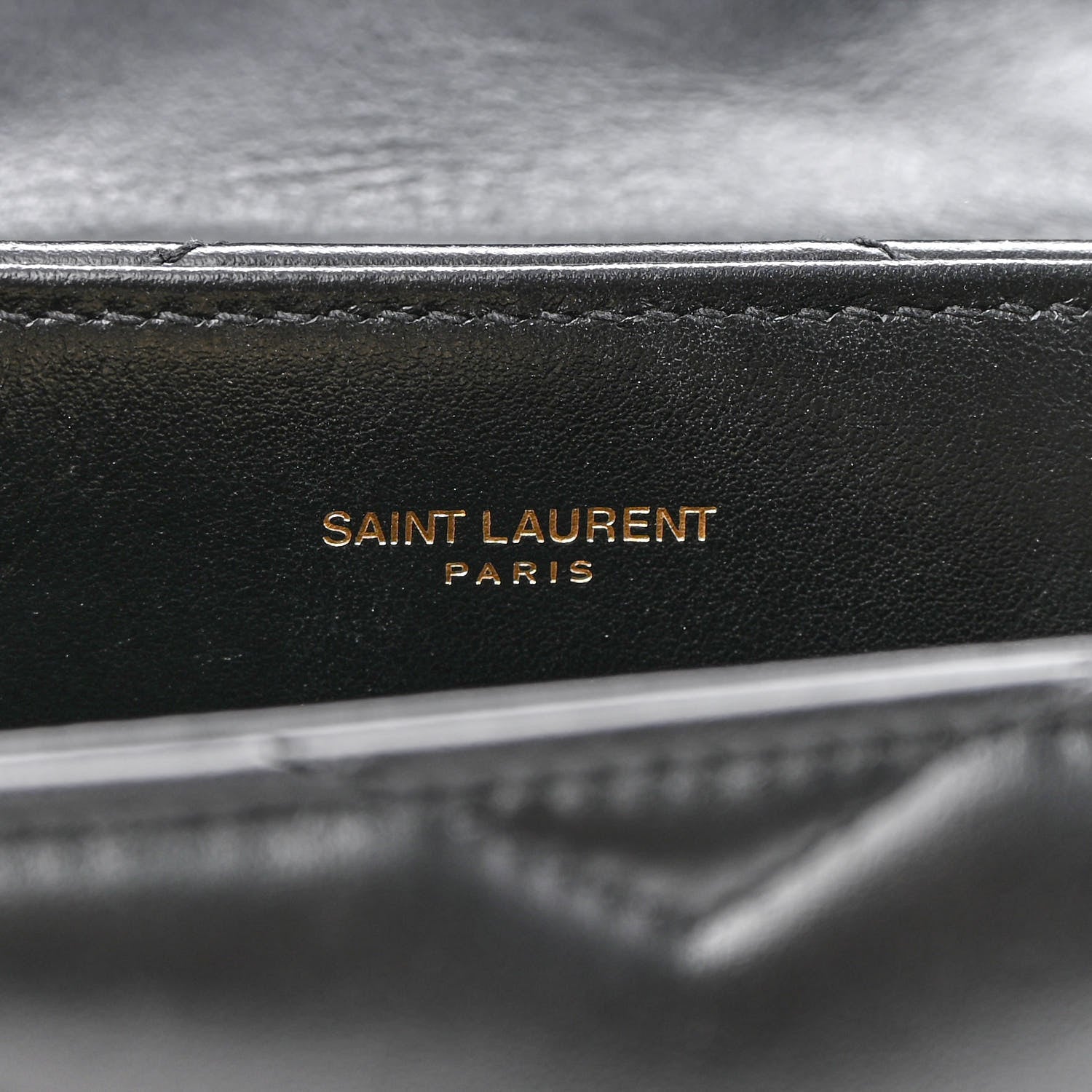 Saint Laurent Calfskin Y Quilted Monogram Small Loulou Chain Satchel Black 6 of 9