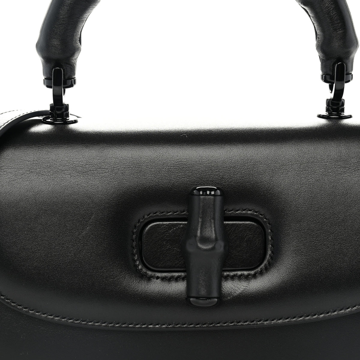 Gucci Calfskin Medium Bamboo Diva Black 8 of 10