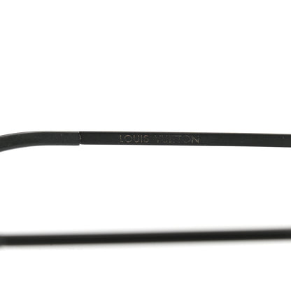 Louis Vuitton Monogram The Party Aviator Sunglasses Z0971U Black 5 of 8