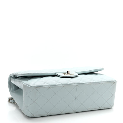 Chanel Caviar Quilted Jumbo Double Flap Light Blue 4 of 10