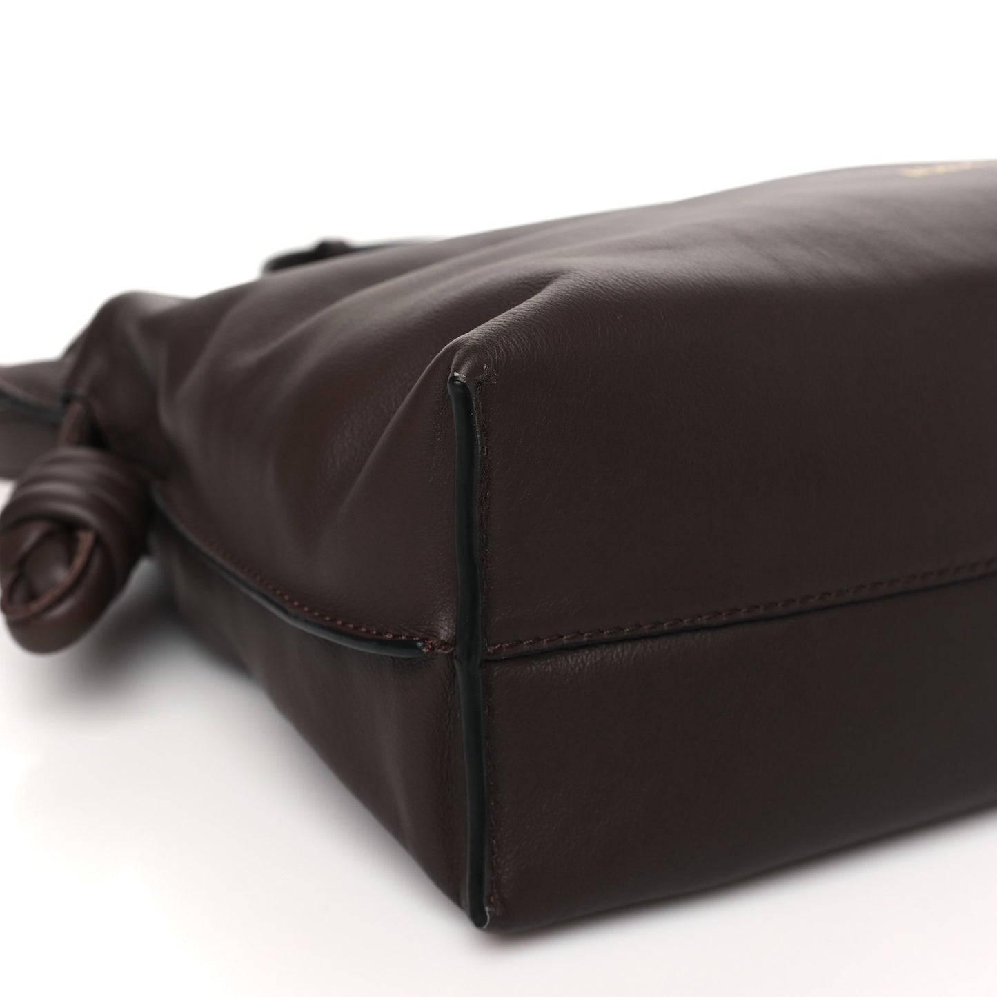 Nappa Medium Flamenco Knot Bag Chocolate