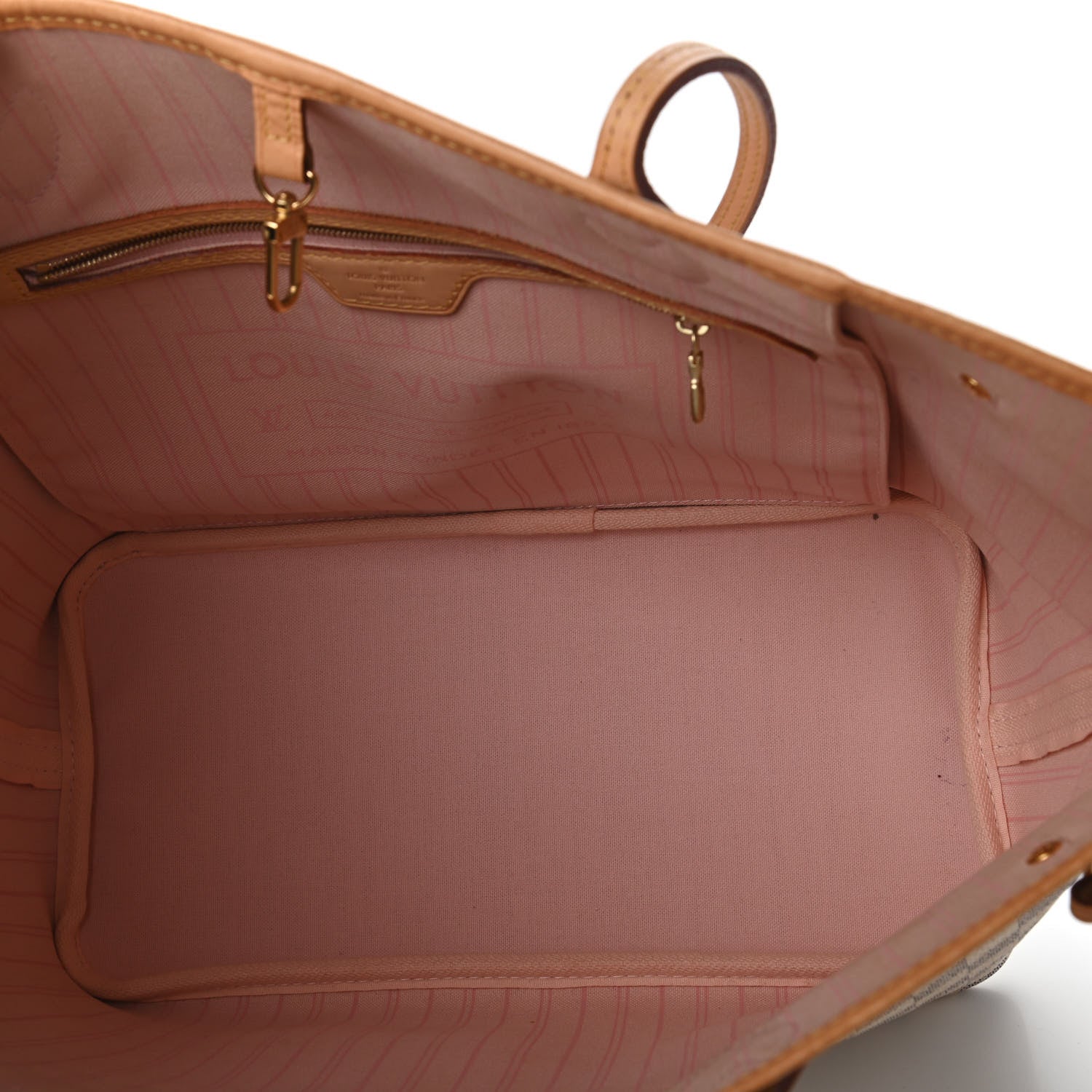 Louis Vuitton Damier Azur Neo Neverfull MM Rose Ballerine 5 of 11