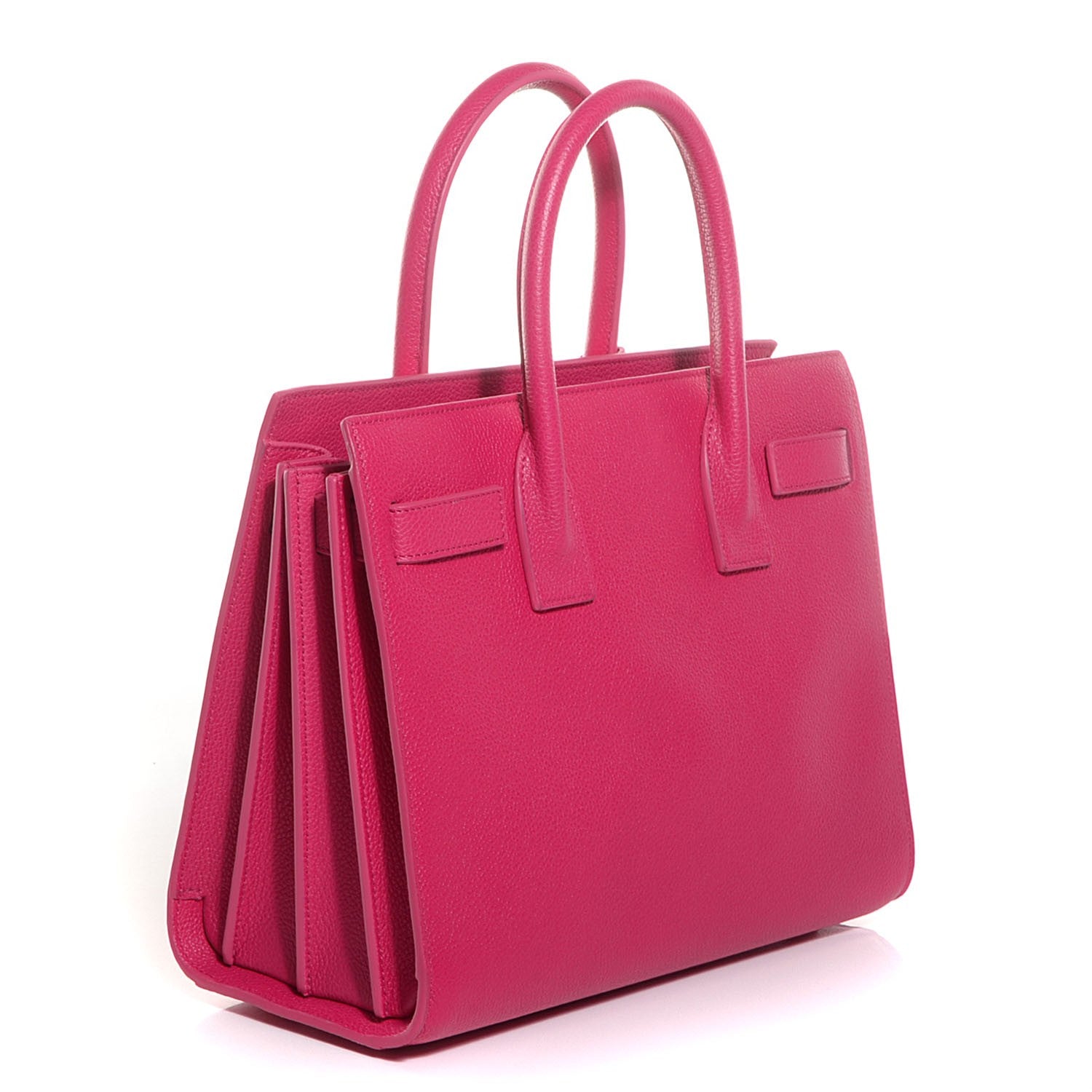 Saint Laurent Calfskin Baby Sac De Jour Lipstick Fuchsia 3 of 8