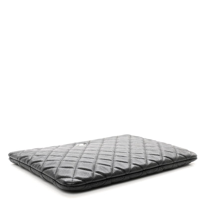 Chanel Caviar Quilted Medium Cosmetic Case Black 4 of 7