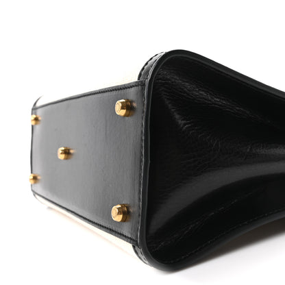 Dolce & Gabbana Calfskin Canvas Medium Sicily 62 Naturale Black 10 of 10