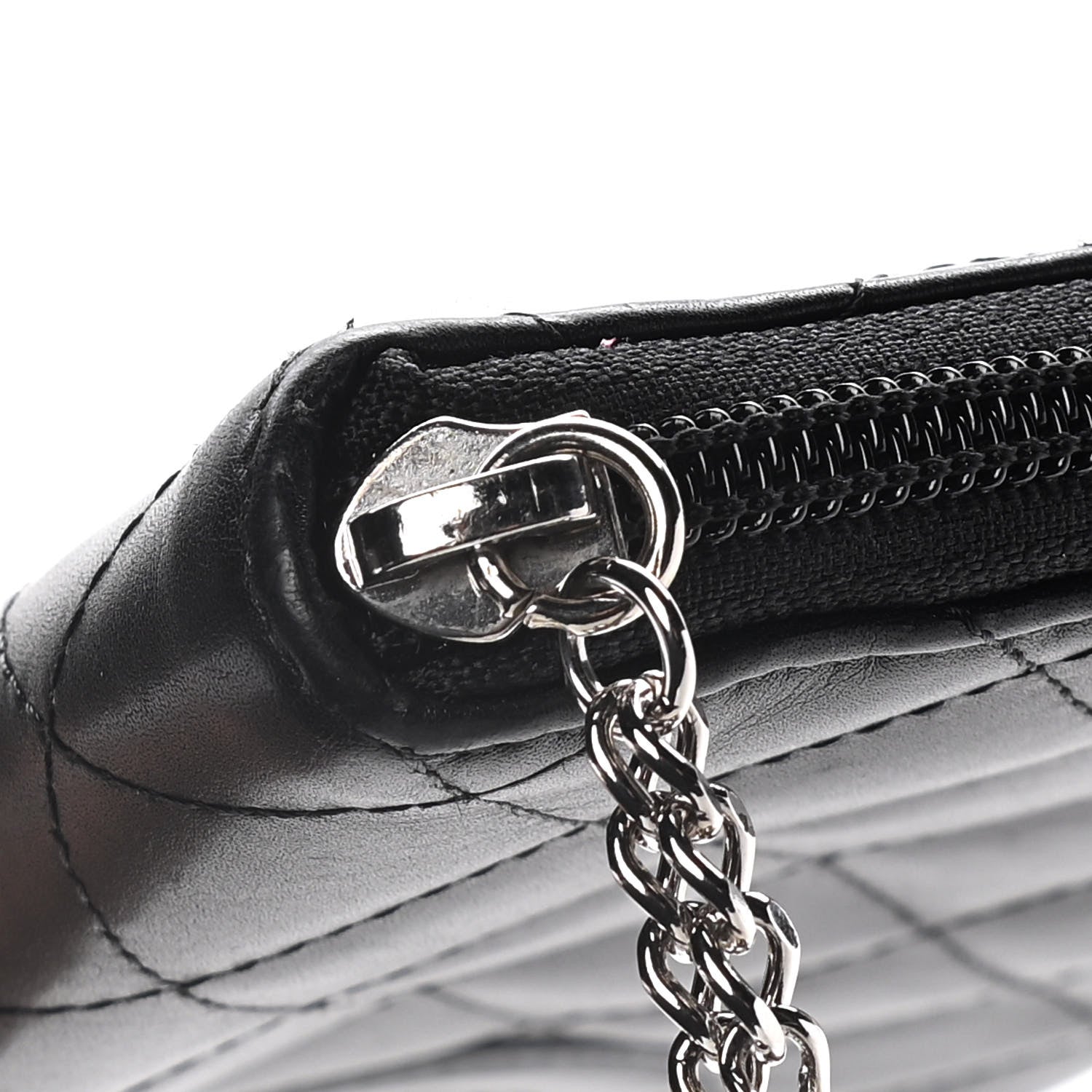 Chanel Calfskin Cambon Zip Around Organizer Wallet Black 13 of 21