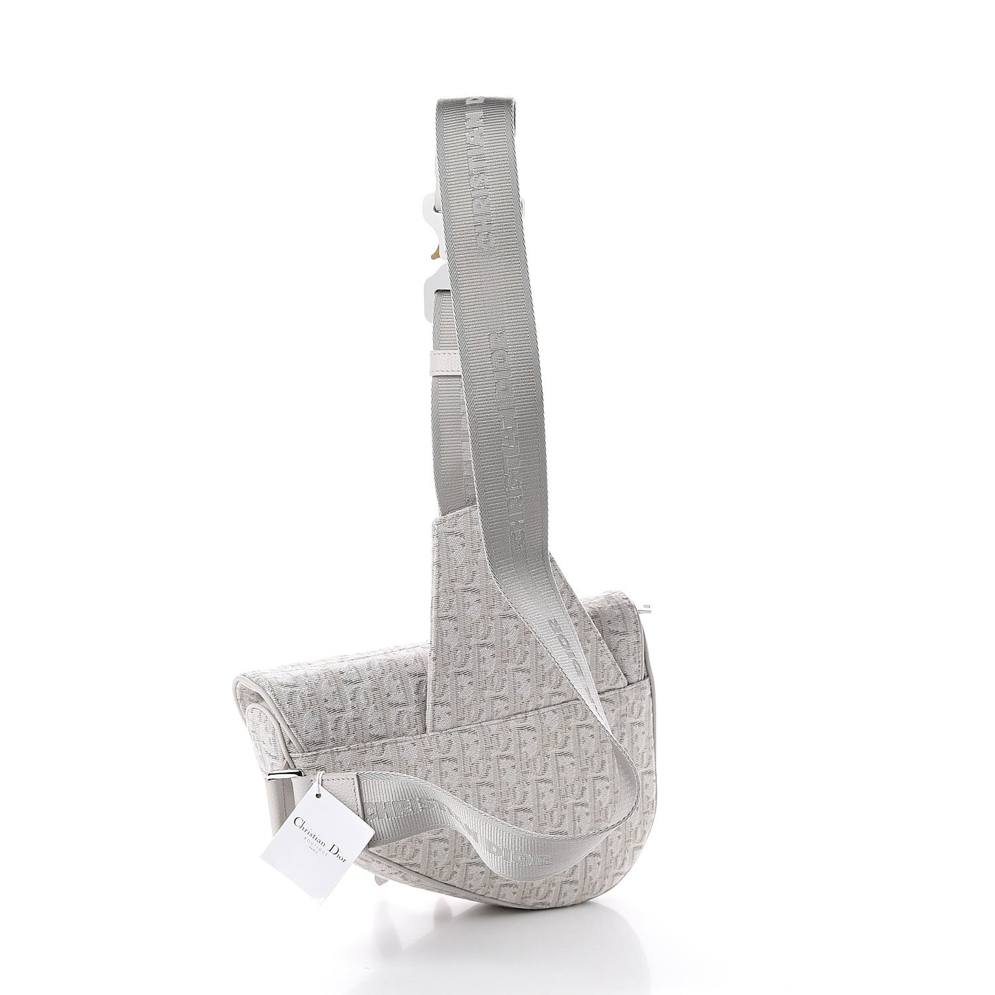 Oblique Mens Saddle Bag Grey