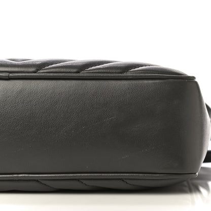 Saint Laurent Calfskin Matelasse Monogram Lou Camera Bag Sea Pebble 18 of 18