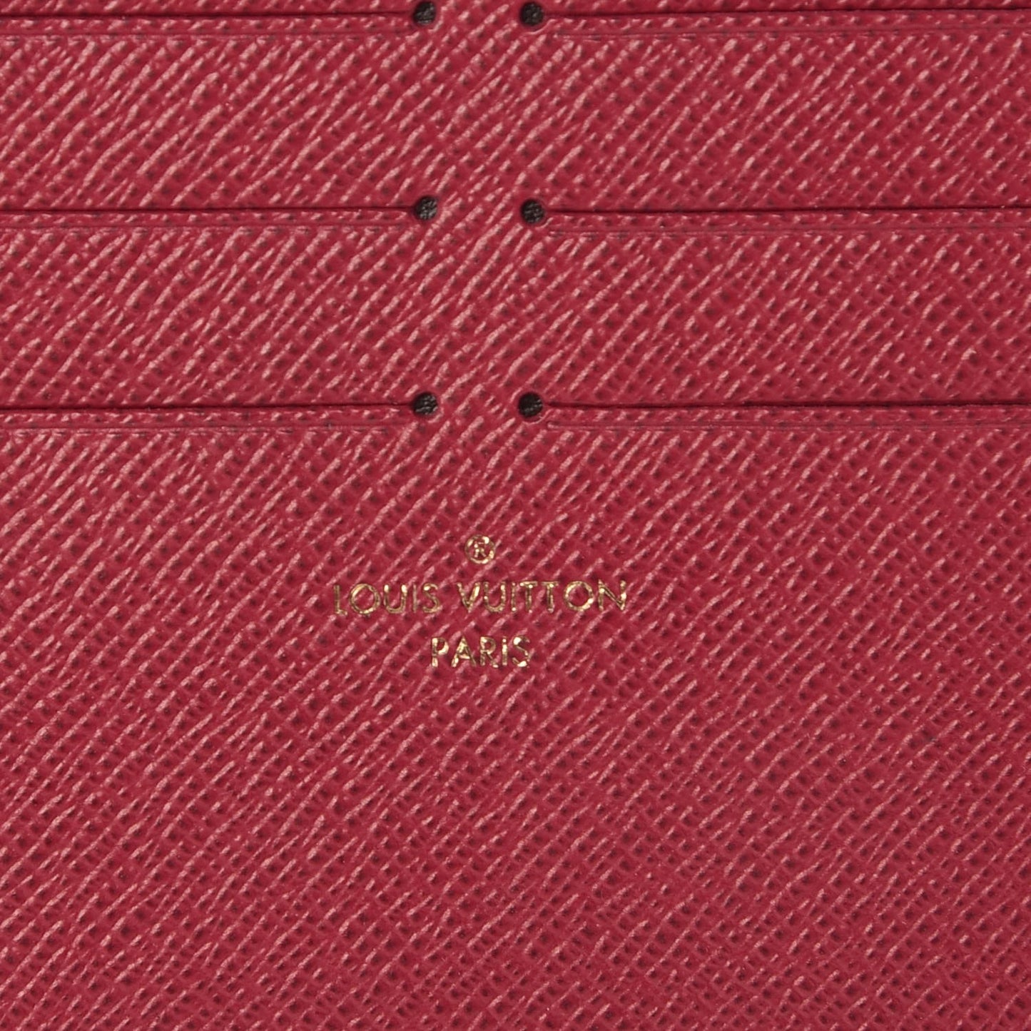 Calfskin Felicie Card Holder Insert Fuchsia