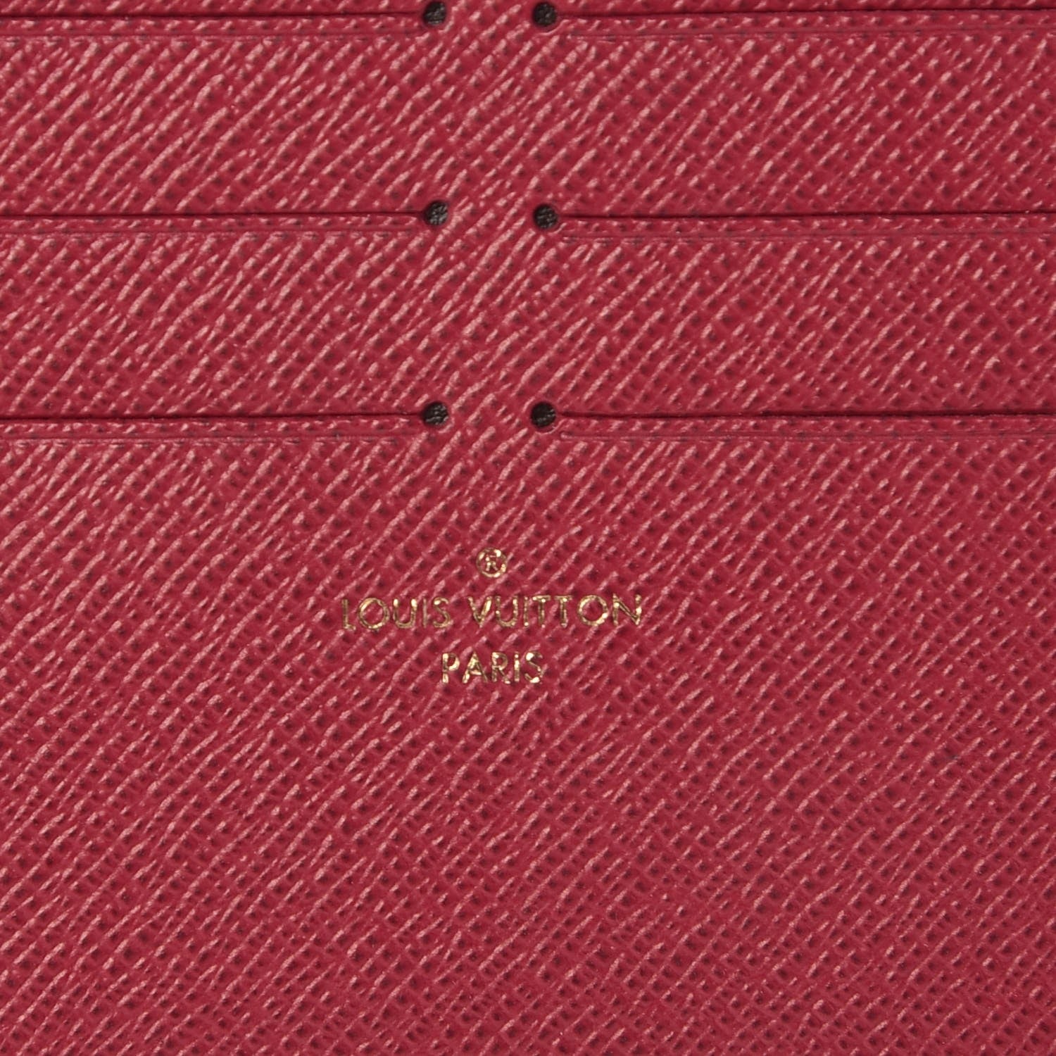 Louis Vuitton Calfskin Felicie Card Holder Insert Fuchsia 6 of 6