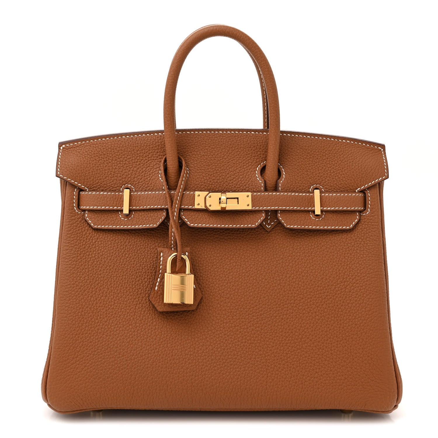 Hermes Togo Birkin 25 Gold 1 of 11