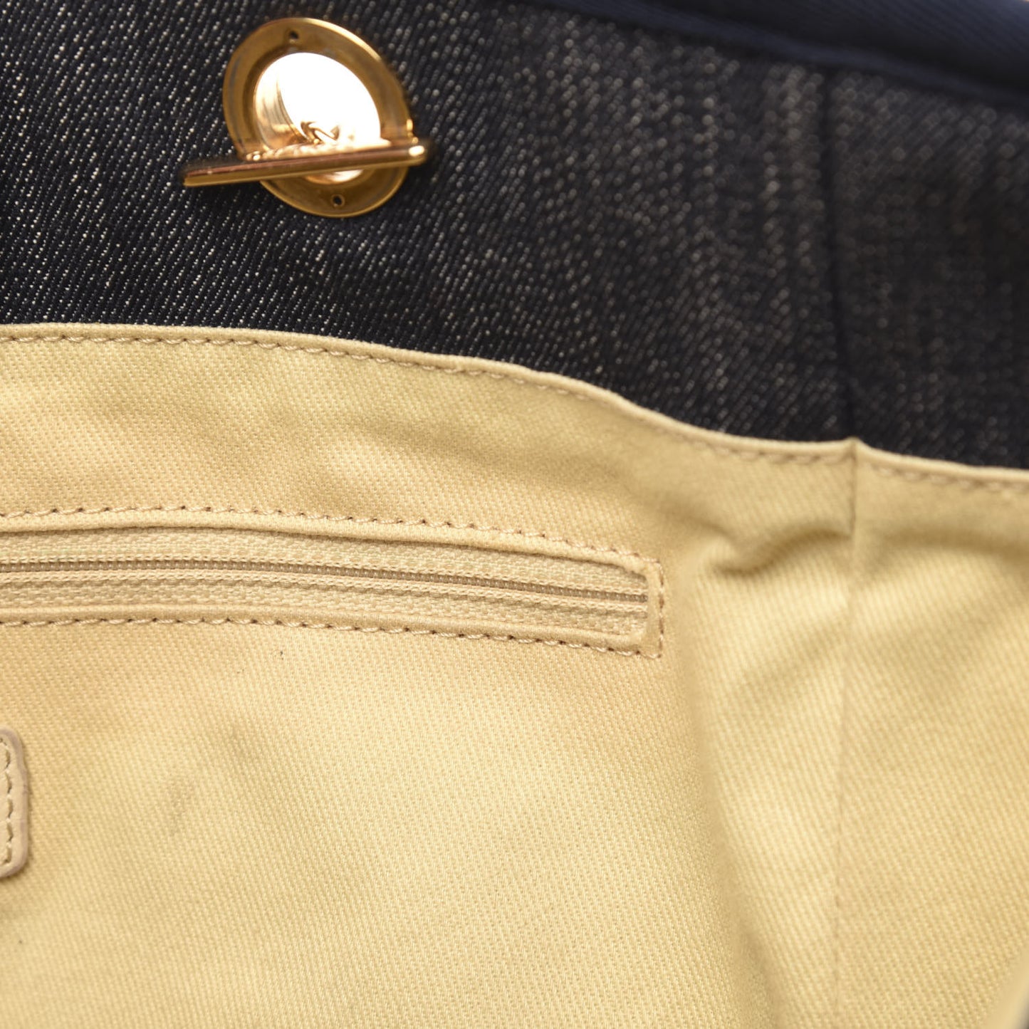 Denim Small Deauville Tote Dark Blue