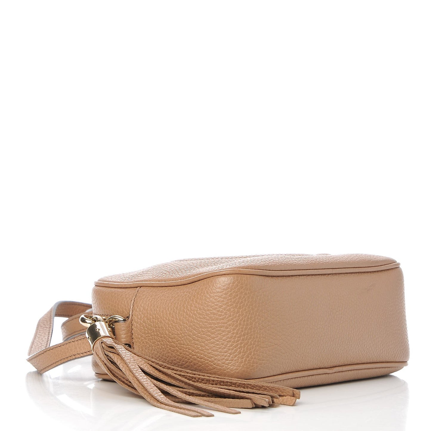Pebbled Calfskin Small Soho Disco Bag Camelia