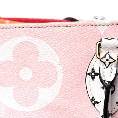 Louis Vuitton Monogram Giant Onthego GM Rouge Rose 17 of 17
