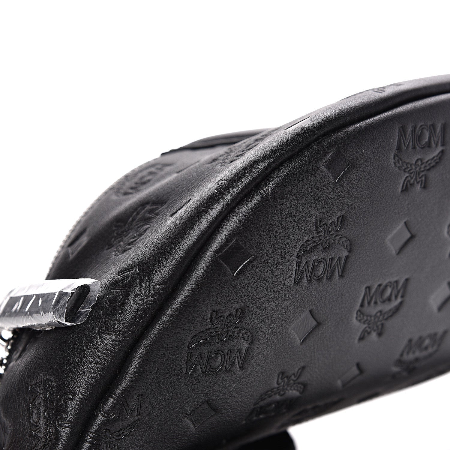 MCM Calfskin Ottomar Monogram Small Belt Bag Black 7 of 8