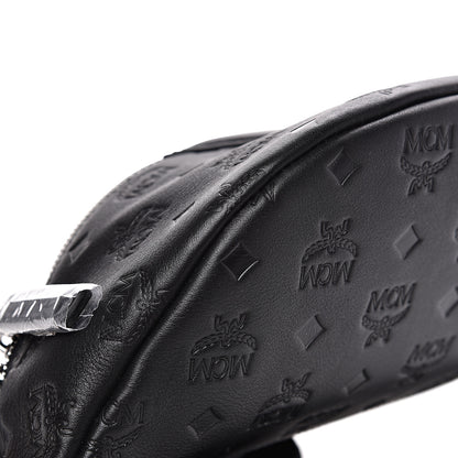 MCM Calfskin Ottomar Monogram Small Belt Bag Black 7 of 8