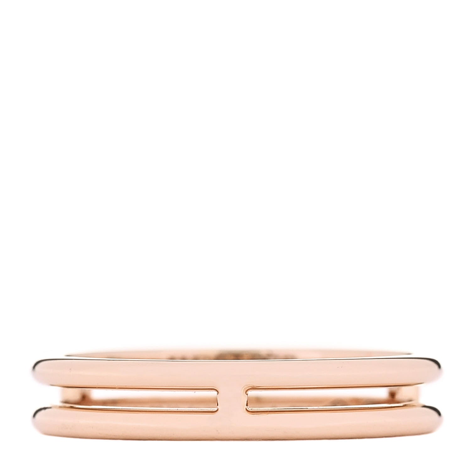 Hermes 18K Rose Gold Ariane Wedding Band Ring 53 6.5 1 of 5