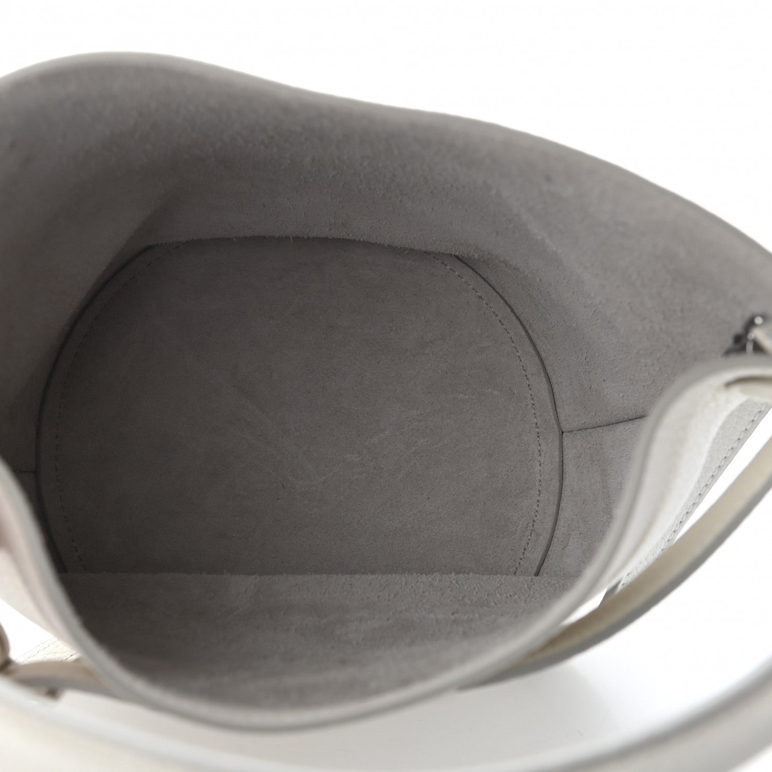 Celine Supple Grained Calfskin Nano Big Bag Bucket White 8 of 16