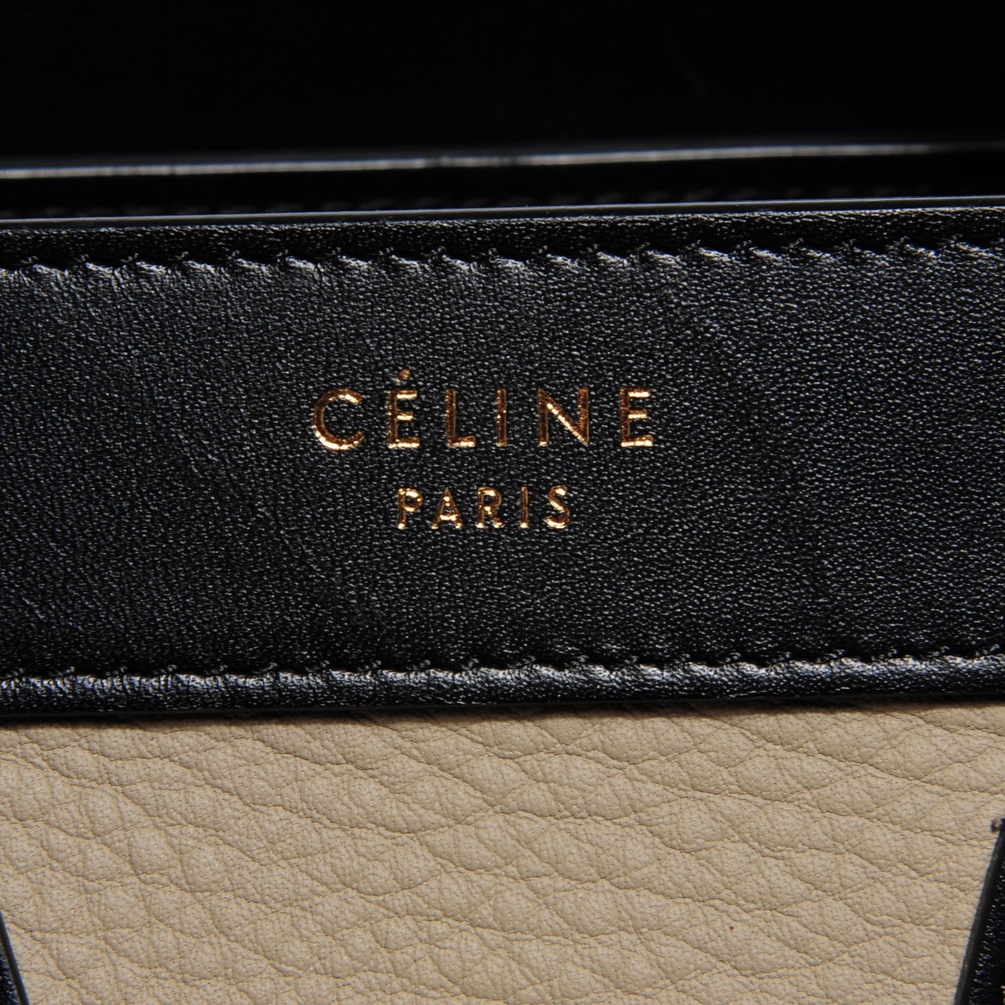 Smooth Drummed Calfskin Nano Tri-Color Luggage Beige