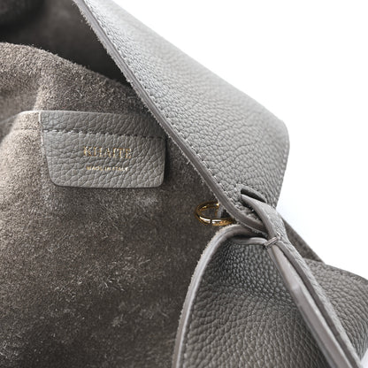 Khaite Pebbled Sport Calfskin Medium Lotus Tote Elephant 6 of 9
