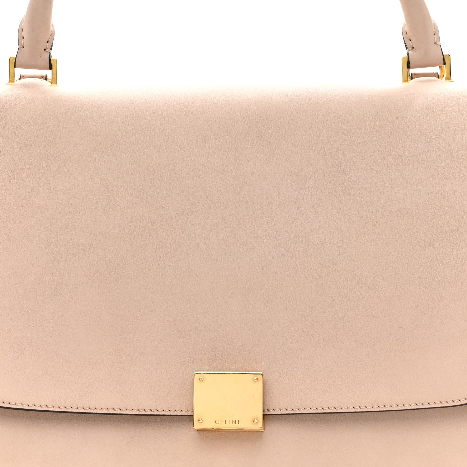 Celine Smooth Calfskin Suede Medium Trapeze Dune 6 of 9