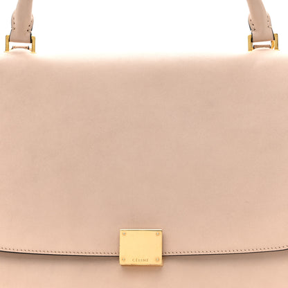 Celine Smooth Calfskin Suede Medium Trapeze Dune 6 of 9