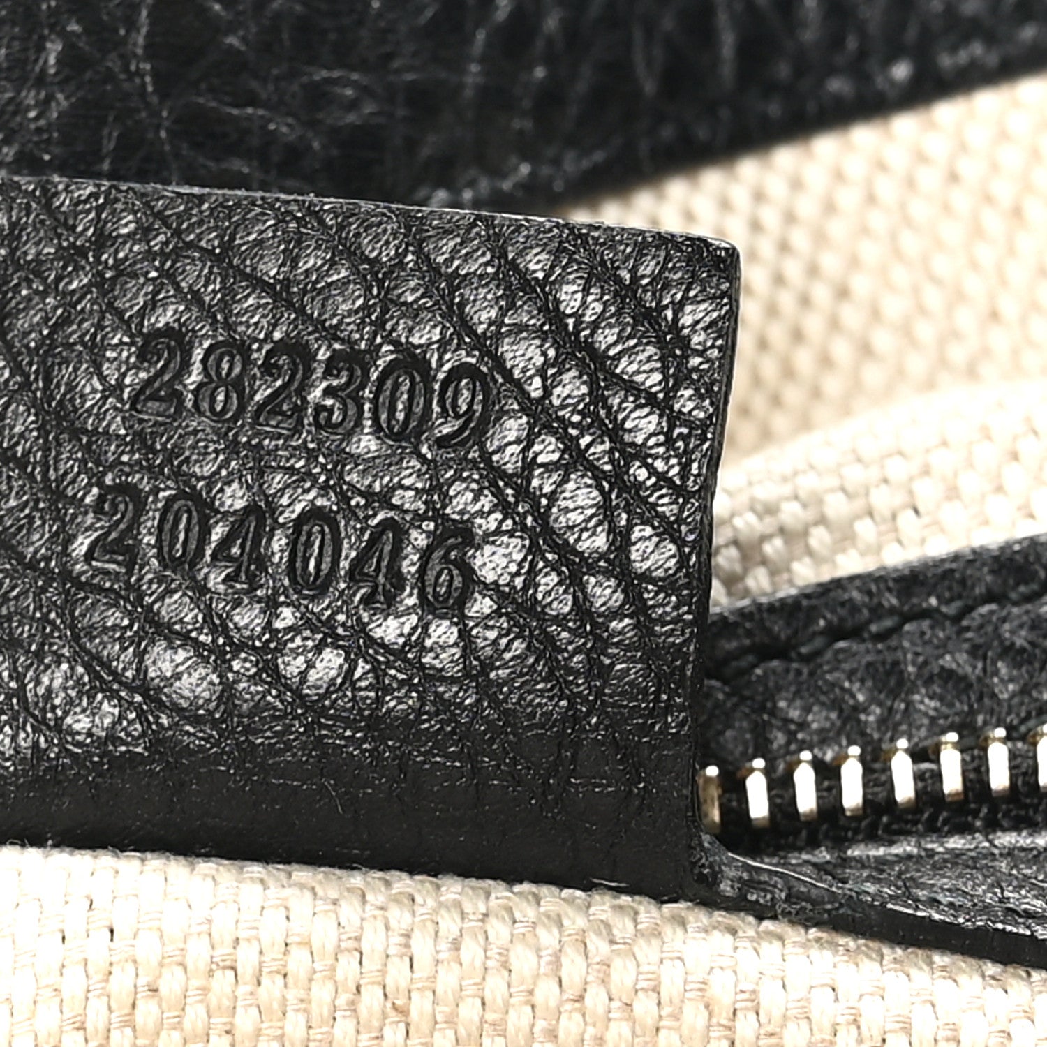 Gucci Pebbled Calfskin Medium Soho Shoulder Bag Black 7 of 10