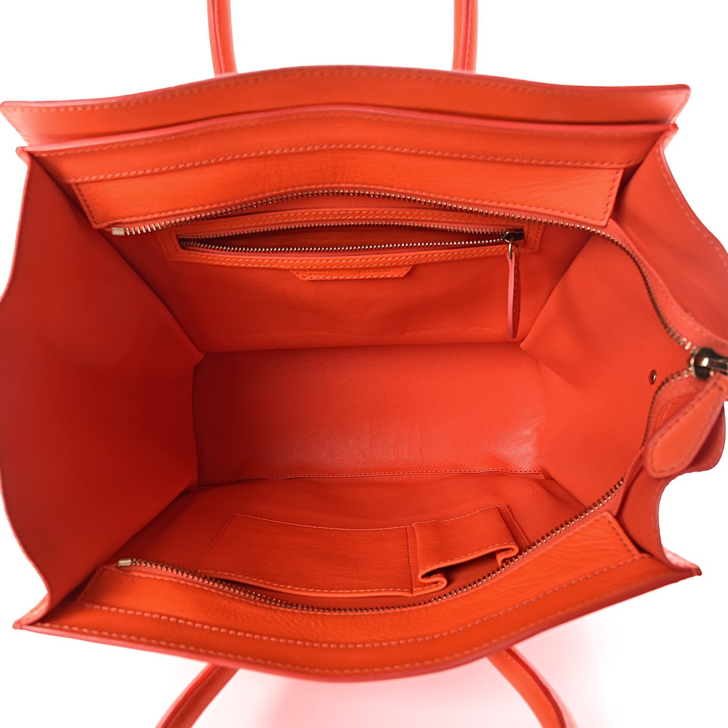 Smooth Calfskin Mini Luggage Orange