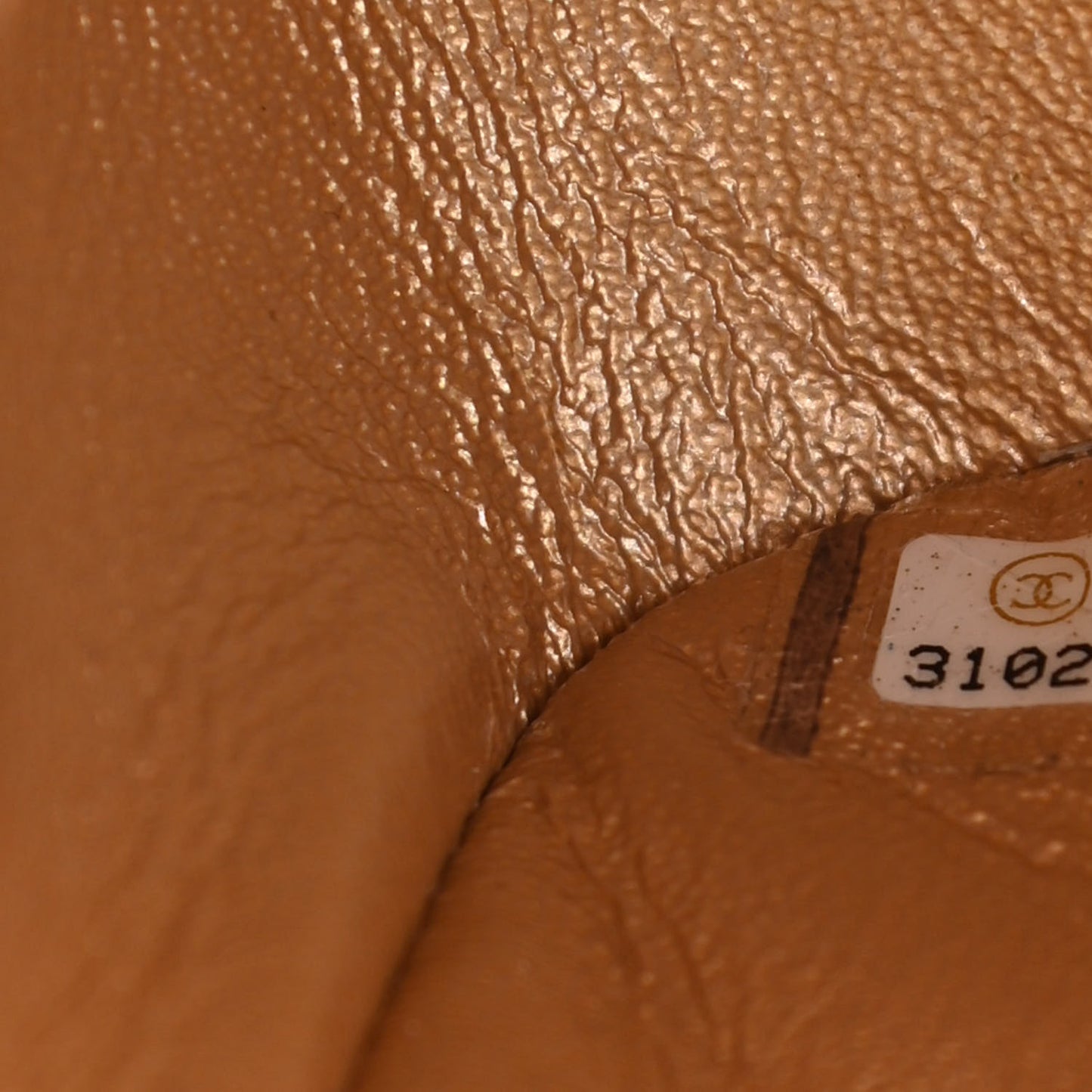 Metallic Lambskin Quilted Mini Square Flap Gold