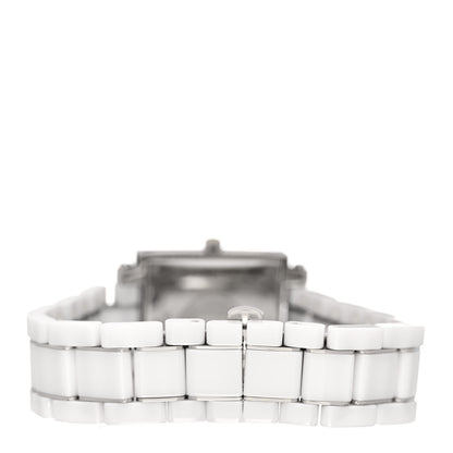 Fendi Stainless Steel Ceramic 30mm Quadro Quartz Watch White 3 of 5