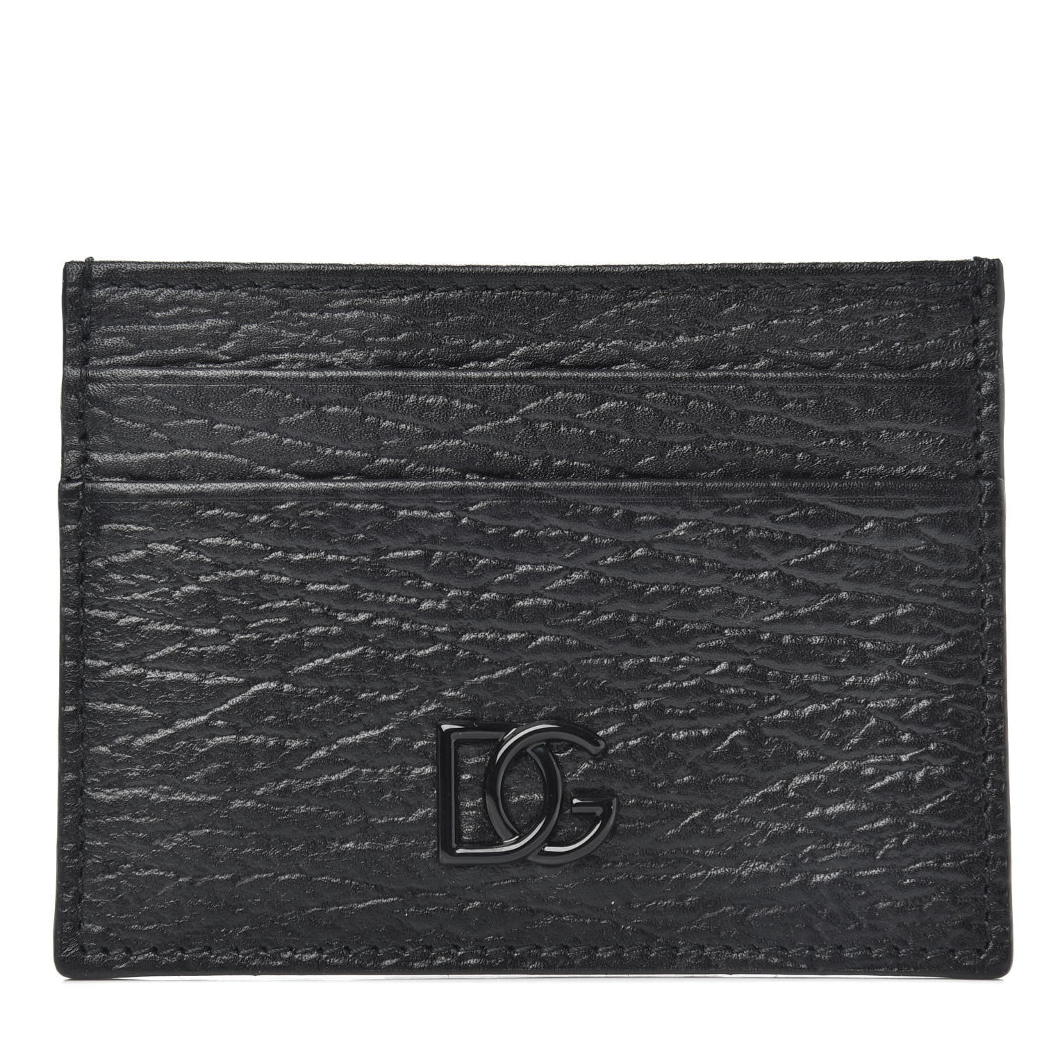 Dolce & Gabbana Vitello Logo Card Holder Black 1 of 6