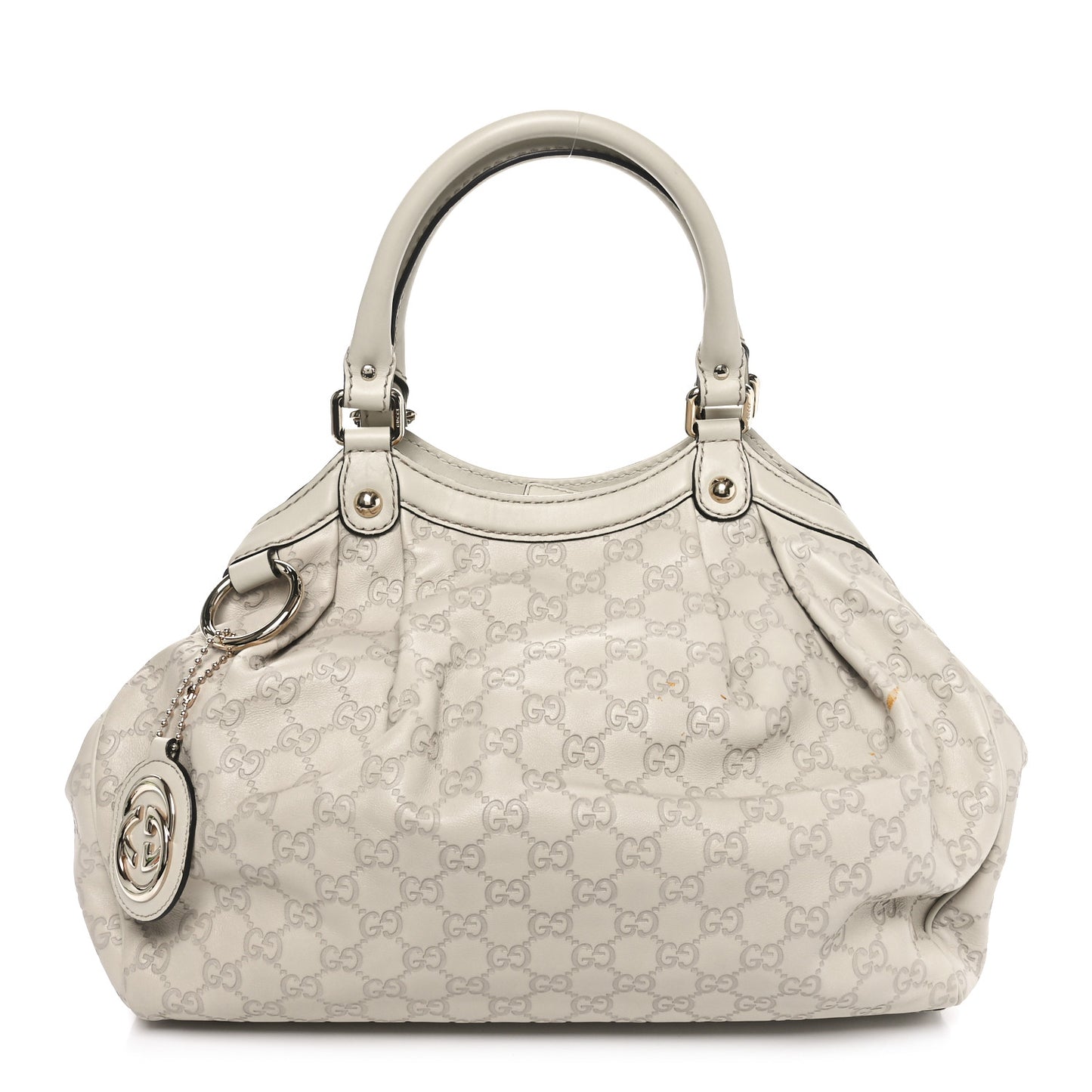 Guccissima Medium Sukey Tote Mystic White
