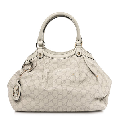 Gucci Guccissima Medium Sukey Tote Mystic White 1 of 10
