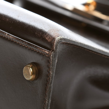 Hermes Box Kelly Sellier 32 Chocolate 15 of 18