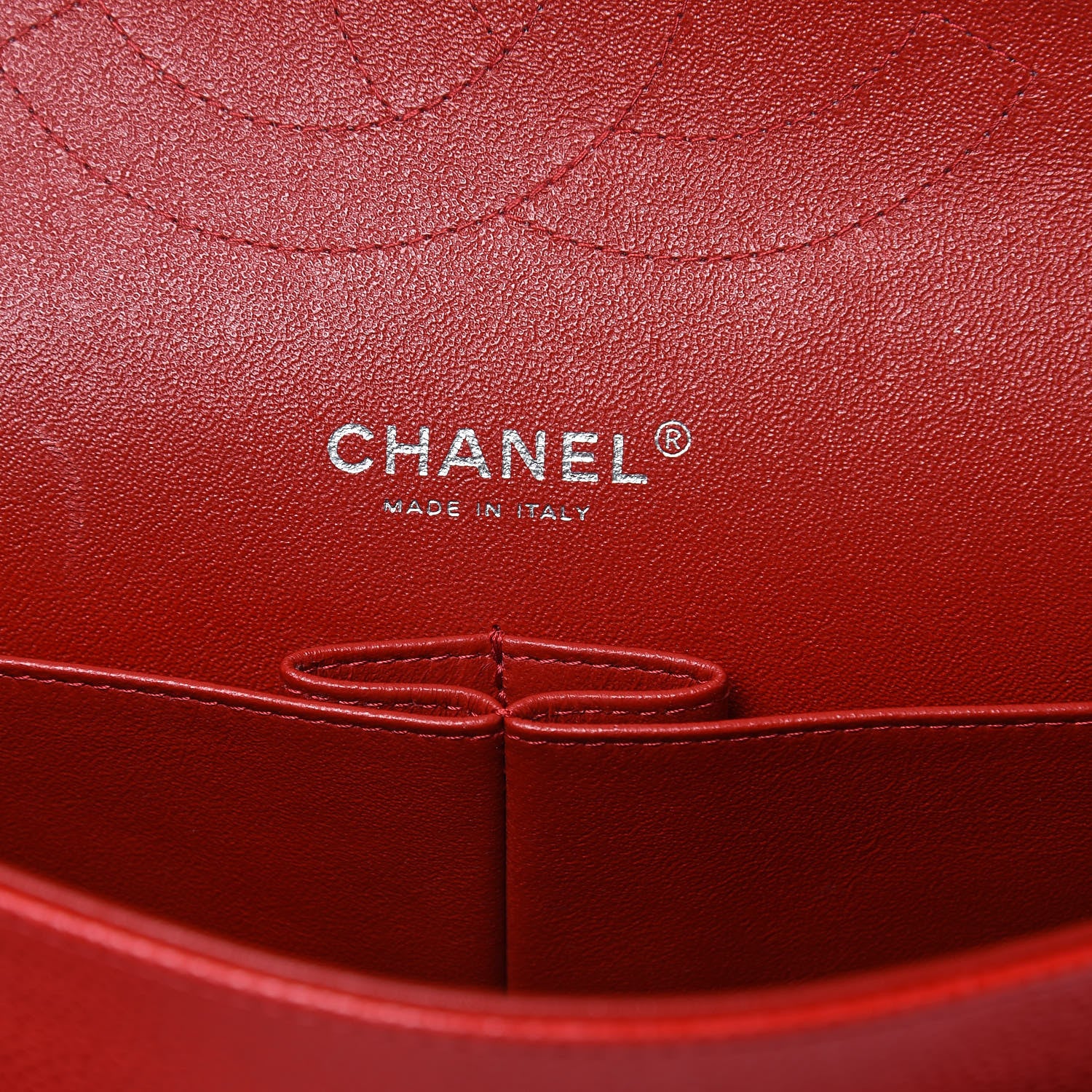 Chanel Caviar Quilted Jumbo Double Flap Red 6 of 12