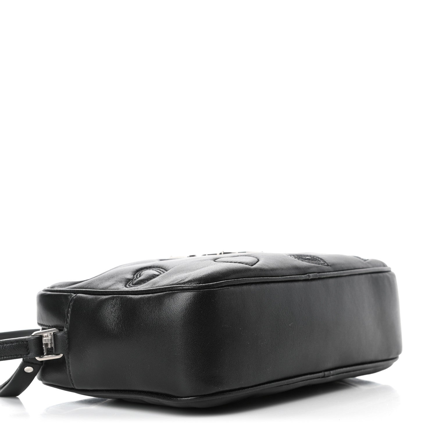 Saint Laurent Calfskin Heart Embossed Monogram Lou Camera Bag Black 3 of 4