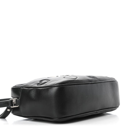 Saint Laurent Calfskin Heart Embossed Monogram Lou Camera Bag Black 3 of 4